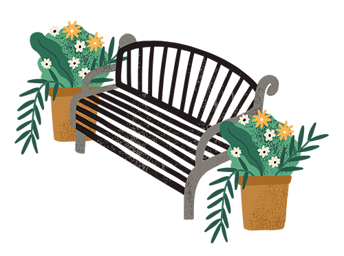 Chair & Plants