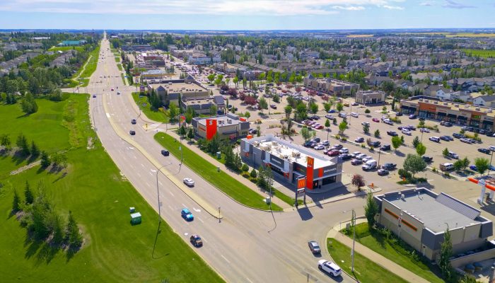 Aerial photo of Beaumont, Alberta