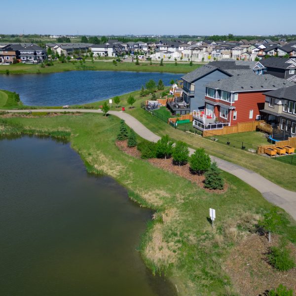 Aerial view of Dansereau Meadows 2025